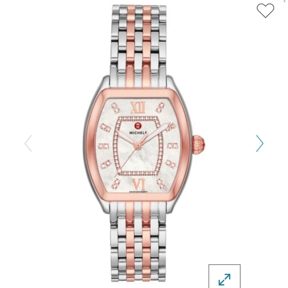 Michele Accessories - New Authentic Michele Releve Diamond Accent Watch